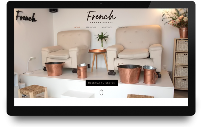 diseño web french beauty house